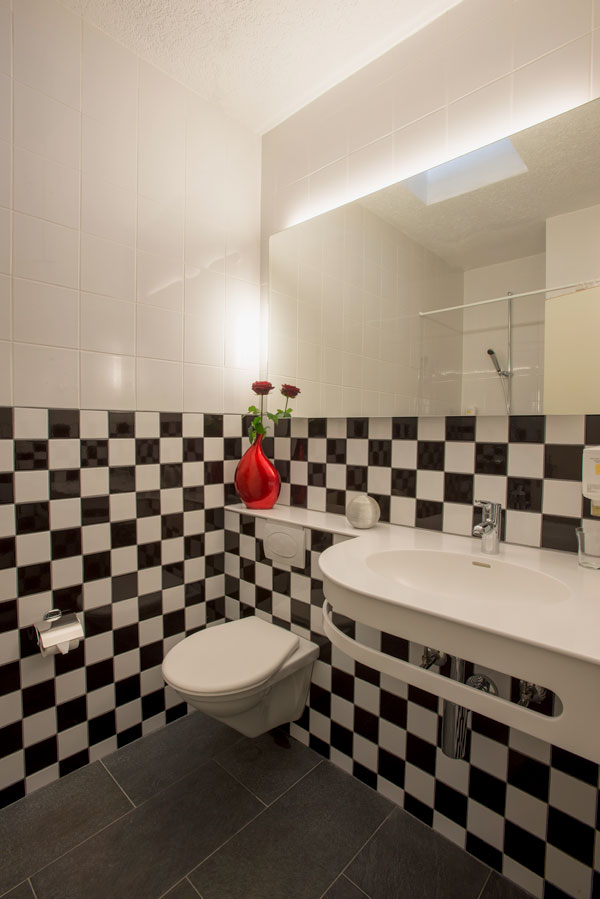 Renovated Bathroom at Hotel Vezia Lugano